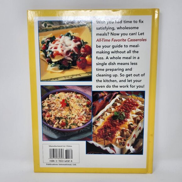 All-Time Favorite Casseroles Cookbook By Publications International w Photos - Picture 2 of 11